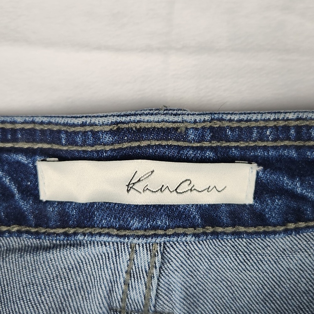 KanCan Jeans Womens Size 9/28 Avery‎ Straight Leg Cargo Jeans Dark Wash Denim - Picture 4 of 10